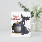 Bonne Sorcière et la carte postale Cauldron (Debout devant)