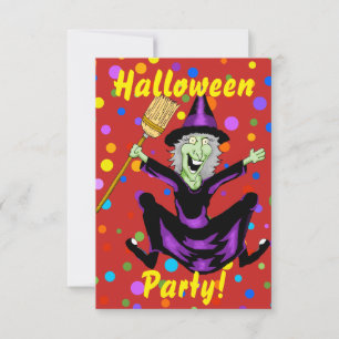 Bonne sorcière Halloween Party Invitation