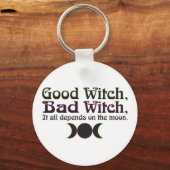 "Bonne Sorcière, Mauvaise Sorcière..." Porte-clés (Recto)