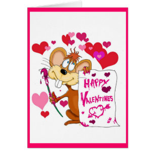 Bonne souris Valentines Day
