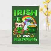 Bonne St. Patrick's Day Carte de vacances Sloth (Fleur jaune)