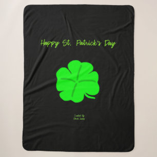 Bonne St. Patrick's Day Large couverture Sherpa