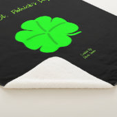 Bonne St. Patrick's Day Large couverture Sherpa (3/4)