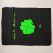 Bonne St. Patrick's Day Large couverture Sherpa (Devant (Horizontal))