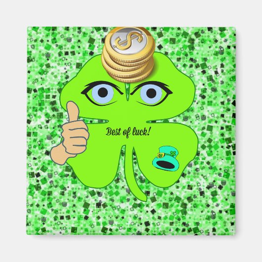 Bonne St. Patrick's Day Magnet Shamrock (Devant)