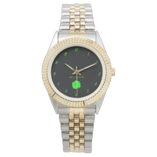 Bonne St. Patrick's Day Unisex Montre à deux tons