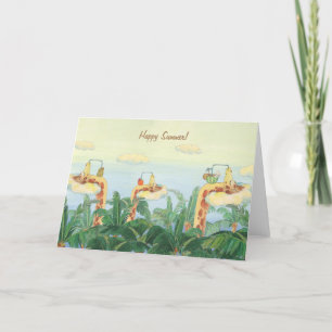 Bonne Summer Graffe amis Carte de voeux