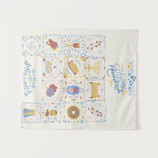 Bonne Tapisserie Hanoukka (Devant (Horizontal))