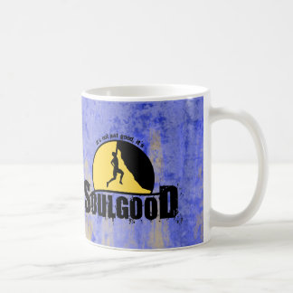 Bonne tasse de café d'escalade de roche d'âme