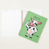 Bonne vache avec dessin animé de biberon (Devant avec enveloppe)