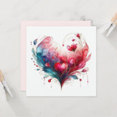 Bonne Valentines Day Love Cartes (Devant/Arrière en situation)