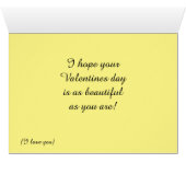 BONNE VALENTINES DAY MOM card (Intérieur Horizontal (Bas))