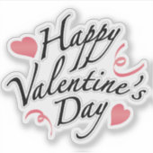 Bonne valentines jour autocollant (Devant)