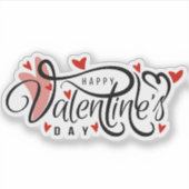 Bonne valentines jour autocollant (Devant)
