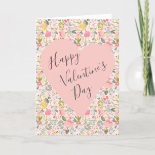 Bonne Valentines Jour coeur Carte de vacances