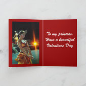 BONNE VALENTINES JOURNÉE Carte PRINCESS (Intérieur)