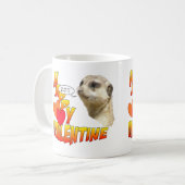 Bonne Valentines Meerkat BFF café Mug (Devant gauche)