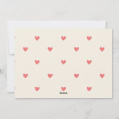 Bonne Valentines Rose Photo Collage Carte de famil (Dos)