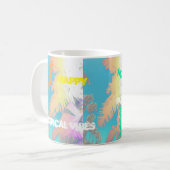 Bonne Vibes tropicales Palm Trees Mug Cup (Devant gauche)