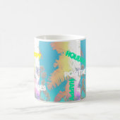 Bonne Vibes tropicales Palm Trees Mug Cup (Centre)