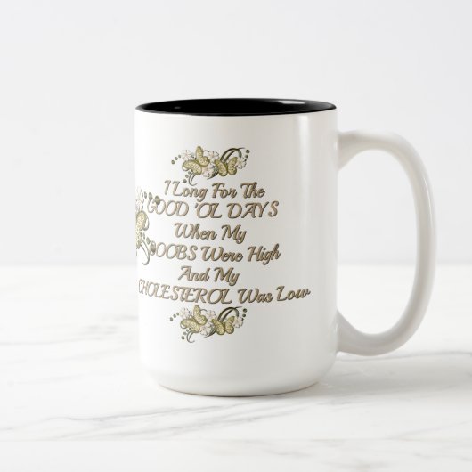 Bonne vieille femme Humour Mug (Droit)