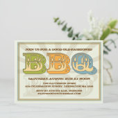 Bonne vieille invitation de partie de style (Debout devant)