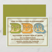 Bonne vieille invitation de partie de style (Devant / Derrière)