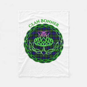 Bonner Scottish Tartan Celtic Thistle Fleece Deken