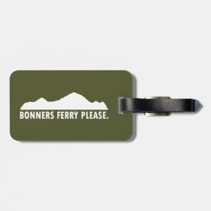 Bonners Ferry Idaho alsjeblieft Bagagelabel
