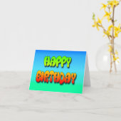 BONNES CARTES D'ANNIVERSAIRE (Fleur jaune)