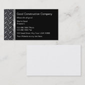 Bonnes cartes d'entreprise de construction (Devant / Derrière)