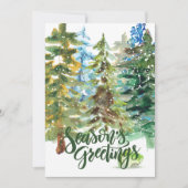 Bonnes Fêtes Arbres de Noël Carte d'Art (Devant)