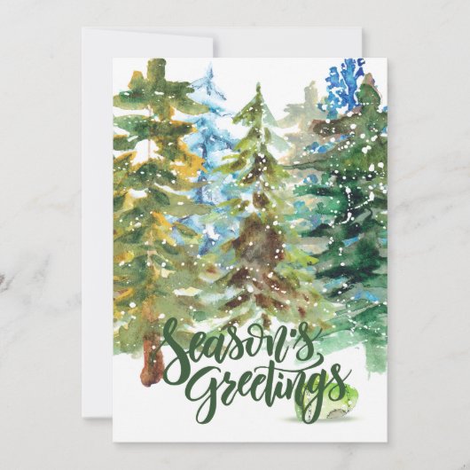 Bonnes Fêtes Arbres de Noël Carte d'Art (Devant)