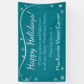 Bonnes fêtes bannière de flocons de neige (Vertical)