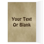 Bonnes Fêtes - Bull Moose Sur Vieux Papier (Intérieur (Gauche))