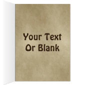 Bonnes Fêtes - Bull Moose Sur Vieux Papier (Intérieur (Droit))