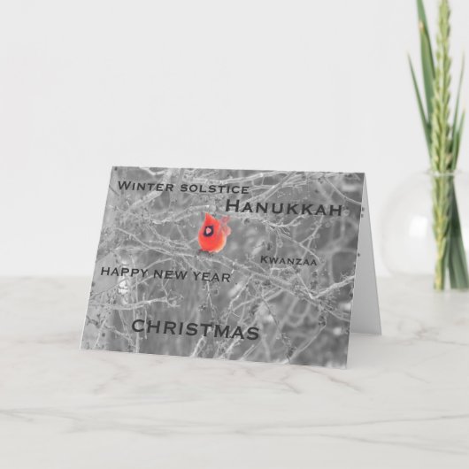 Bonnes Fêtes, carte de vacances (Devant)