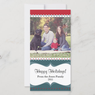 Bonnes fêtes carte photo