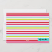 Bonnes Fêtes Carte photo de Noël colorée (Dos)