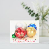 Bonnes fêtes carte postale (Debout devant)