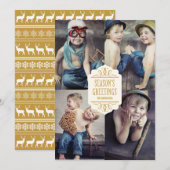BONNES FÊTES COLLAGE | CARTE PHOTO de vacances (Devant / Derrière)