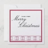 Bonnes fêtes contre la carte de Joyeux Noël (Dos)