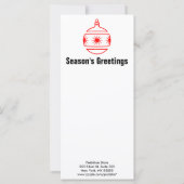 Bonnes Fêtes de carte rack Calendrier 2011 (Dos)