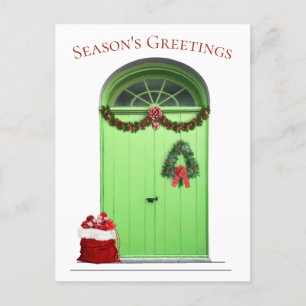 Bonnes Fêtes de Noël Modèle porte verte