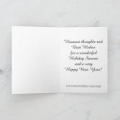 Bonnes Fêtes d'entreprise et carte de bonne année (Intérieur)