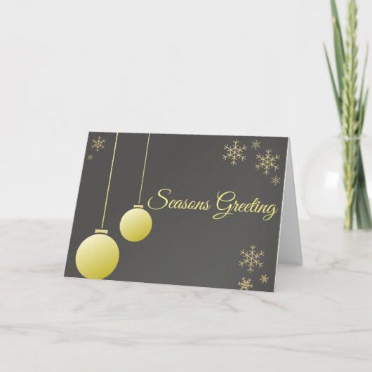 Bonnes Fêtes design moderne carte de Noël (Devant)