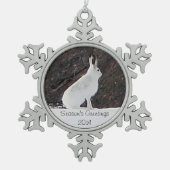 Bonnes Fêtes d'hiver Ornement de flocon de neige (Devant)