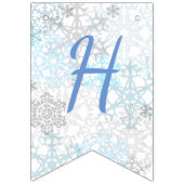 Bonnes fêtes flocons de neige - drapeaux d'étamine (Deuxième drapeau)