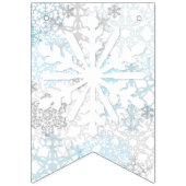 Bonnes fêtes flocons de neige - drapeaux d'étamine (Premier drapeau)