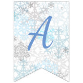 Bonnes fêtes flocons de neige - drapeaux d'étamine (Troisième drapeau)